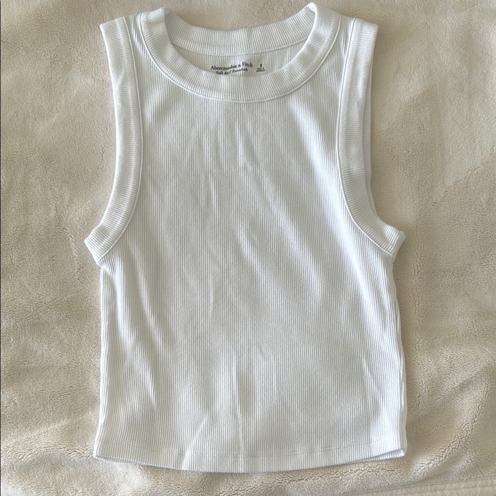 Abercrombie & Fitch White Tank Top